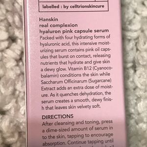 Hanskin Hyaluron Pink Capsule Serum – 50 Ml, Für Einen Strahlenden Teint
